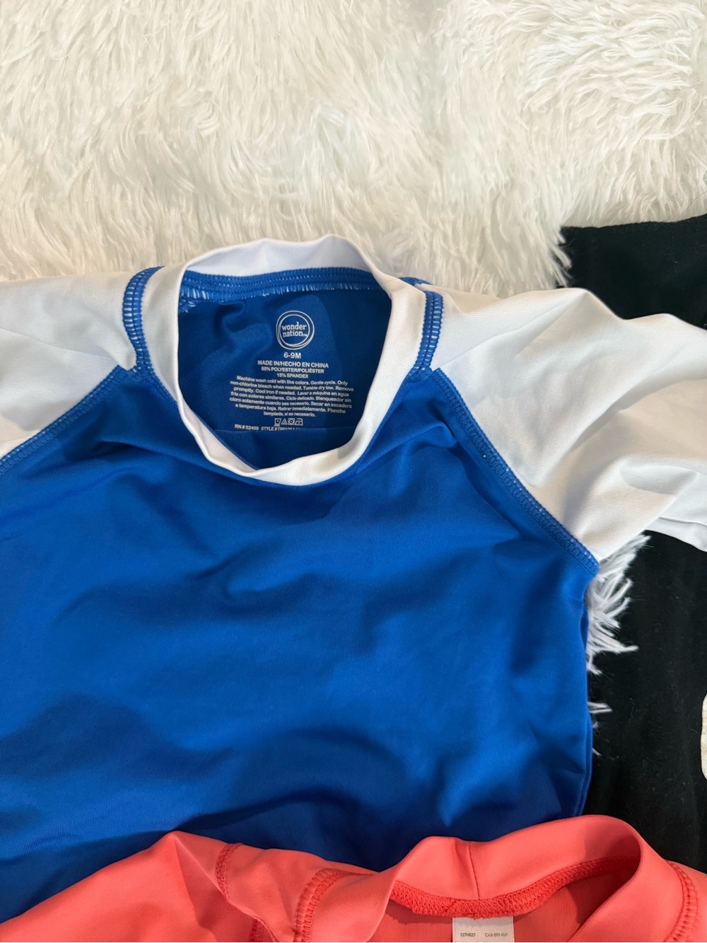 Bundle 5 Pcs Clothes Baby Boy 6-9 Months Carter's Wonder Nation Rash Guard Body - Picture 5 of 5